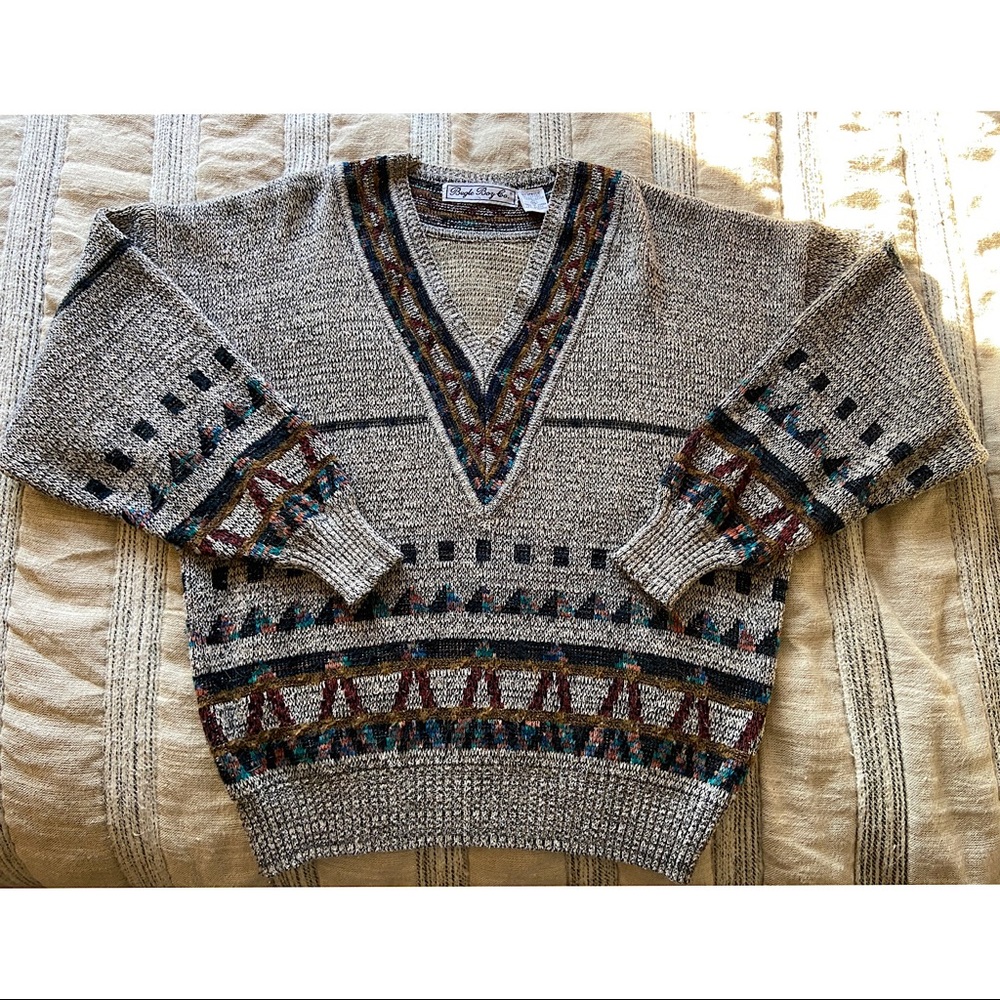 Vintage Retro Bugle Boy Oversized Sweater